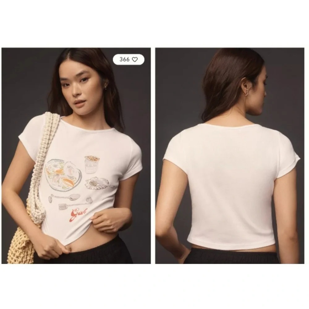 Lisa Says Gah Alex Shrunken Graphic Tee Caviar Dreams Scene Size L NEW Orig $78 - Picture 9 of 9